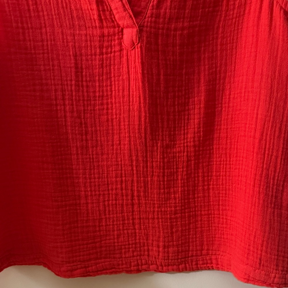 SONOMA Red Sleeveless V-Neck Textured Tank - Picture 15 of 15